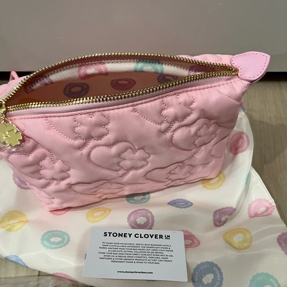 NWT Stoney Clover Lane Sweet 16 Small Pouchette Case Bag Pink